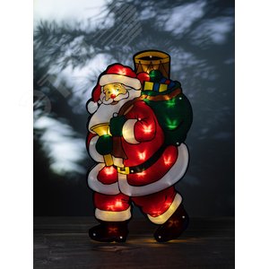 Фигура светодиодная новогодняя Дед Мороз 2, 24x45 см, 20 LED, 3*AAA, IP20 ENGDS-16 - ЭРА (Энергия света)