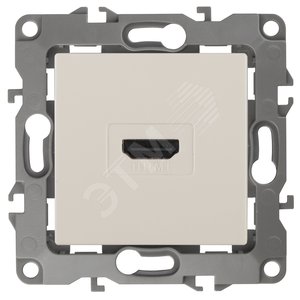 Розетка HDMI, Эра12, слоновая кость, 12-3114-02 - ЭРА (Энергия света)