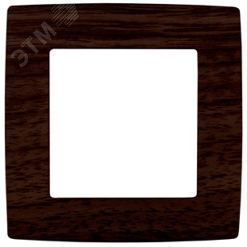 Рамка для розеток и выключателей 1 пост венге пластик ЭРА 12 12-5001-10 2