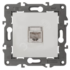 Розетка RJ45, Эра Elegance, белый, 14-3107-01 - ЭРА (Энергия света)