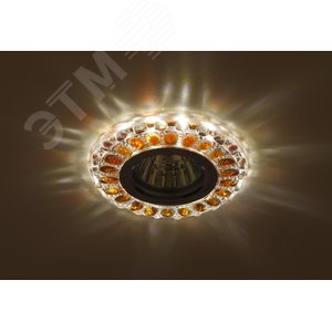 DK LD10 SL OR/WH Точечные светильники ЭРА декор cо светодиодной подсветкой MR16, прозрачный оранжевый (Б0028093) - фото 4