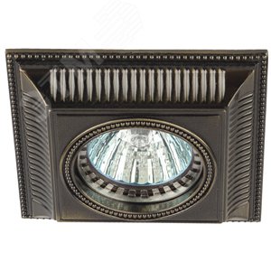 Светильник литой  MR16,12V/220V, 50W бронза KL61 SB  ЭРА