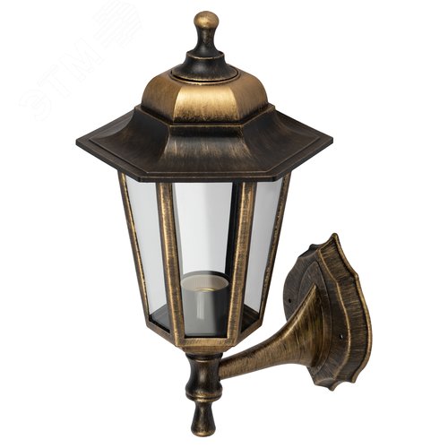 Светильник настенный НБУ 06-60-001 шестигранный под бронзу IP44 Е27 max60Вт