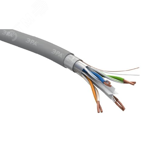 Кабель витая пара F/UTP 4x2x23 AWG Cat 6 CU PVC - фото 2
