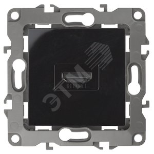 Розетка HDMI, Эра12, чёрный, 12-3114-06 - ЭРА (Энергия света)