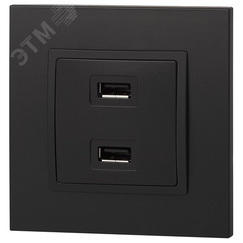 Устройство зарядное USB, 5В-2100мА, Эра Elegance, антрацит, 14-4110-05 5