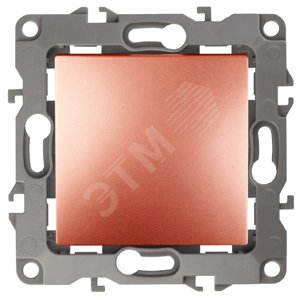 Выключатель одноклавишный скрытого монтажа медь 10А 250В автоматические (безвинтовые) ЭРА 12 12-1101-14