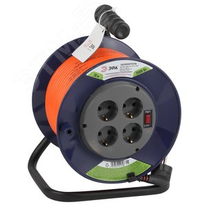 Удлинитель силовой RPx-4es-3x1.5-30m на п. катушке c/з 4 гн 30м ПВС 3х1.5 RPx-4es-3x1.5-30m - ЭРА (Энергия света)