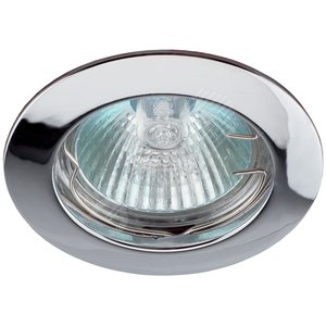Светильник встраиваемый литой MR16 KL1 CH ,12V, 50W хром (100/3000) ЭРА - ЭРА (Энергия света)