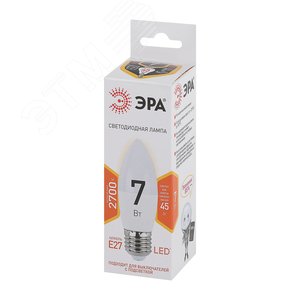 Лампа светодиодная LED 7 Вт 560Лм 2700К свеча теплый E27 170-265В LED B35-7W-827-E27 Standart 2