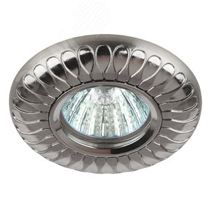 Светильник  литой MR16,12V/220V, 50W сатин никель (100/2400) ЭРА - ЭРА (Энергия света)