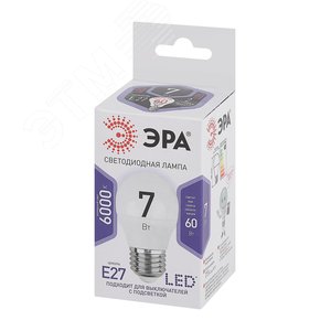Лампа светодиодная LED 7 Вт 560Лм 6000К шар холодный E27 170-265В LED P45-7W-860-E27 Standart 2