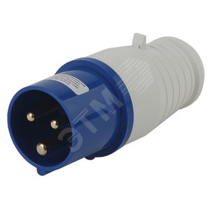 Вилка переносная 013 2Р+РЕ 16А 220В IP44 (10/120/2880) V-16-2P-PE-IP44 - ЭРА (Энергия света)