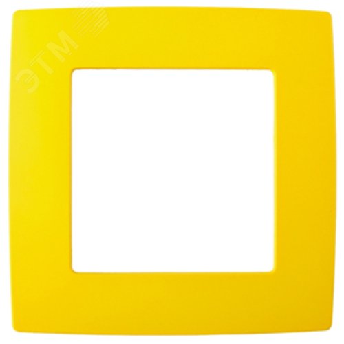 Рамка для розеток и выключателей 1 пост жёлтый пластик ЭРА 12 12-5001-21 2