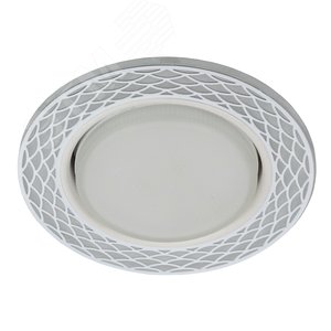 Светильник DK LD37 WH/WH декор cо светодиодной подсветкой GX53, белый/белый | Б0037384 | ЭРА - фото 2
