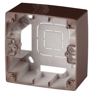 Коробка накладного монтажа 1 пост, Эра12, бронза 12-6101-13