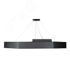 Светильник светодиодный Geometria Hexagon SPO-124-B-40K-051 51Вт 4000К 3900Лм IP40 800*800*80 черный подвесной ЭРА (Б0050557) - фото 5