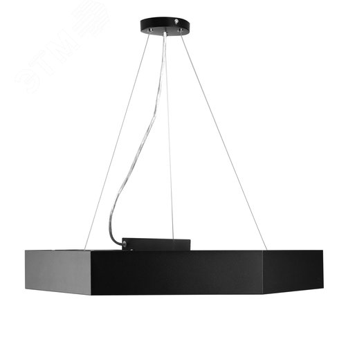 Светильник светодиодный Geometria Hexagon SPO-121-B-40K-038 38Вт 4000К 4000Лм IP40 600*600*80 черный подвесной | Б0050551 | ЭРА - фото 10