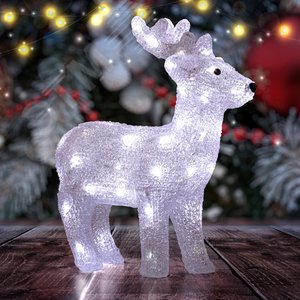 Фигура акриловая Олень, 50 LED, 10 мерцающих LED,  31*13*37 см, IP20 ENIOF - 15 ЭРА (Б0051953) - ЭРА (Энергия света)