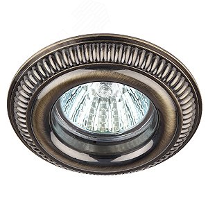 Светильник антик объём  MR16,12V/220V, 50W  бронза KL51 SB  ЭРА (Б0009332)