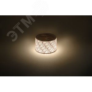 Лента светодиодная 9,6Вт/м 12В 3000К IP65 120LED/м LS2835-120LED-IP65-WW-eco-5м 3