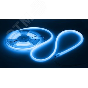 Лента светодиодная термостойкая для бани 9,6Вт/м 24В синий IP68 120LED/м LS2835-9,6-120-24-B-IP68-3 year-5m - фото 6
