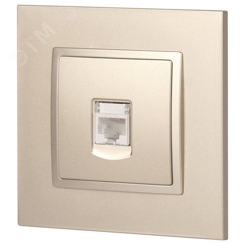 Розетка RJ45, Эра Elegance, шампань, 14-3107-04 5