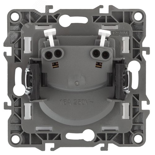 Розетка однофазная скрытого монтажа, в рамку без шторок бронза 16А 250В IP20 автоматические (безвинтовые) зажимы 12-2105-13 Эра 12 2