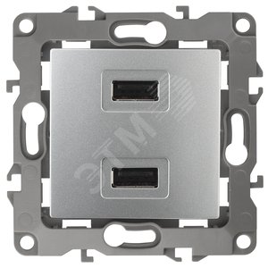 Устройство зарядное USB, 5В-2100мА, Эра12, алюминий, 12-4110-03