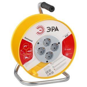 Катушка пластиковая с заземлением 4гн K-P-4z (Б0033028) - ЭРА (Энергия света)