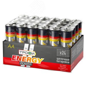 Батарейка Трофи LR6-24 bulk ENERGY POWER Alkaline (24/720/21600) - ЭРА (Энергия света)
