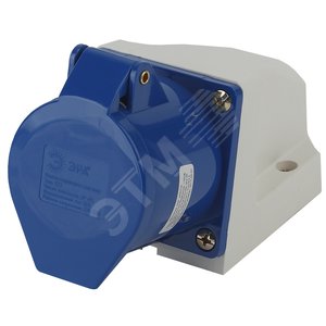 Розетка стационарная наружная 123 2Р+РЕ 32А 220В IP44 (10/60/720) R(OUT)-32-2P-PE-IP44