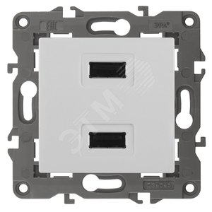 Устройство зарядное USB, 5В-2100мА, Эра Elegance, белый, 14-4110-01