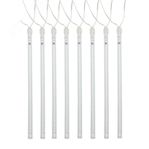 ЭРА Гирлянда LED Сосульки 2,1м холодный свет, 7V, IP44 (трансформатор в комплекте) (Б0041910) 2