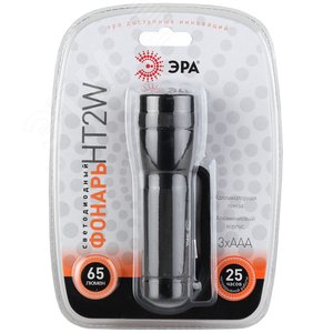 HT2W Фонарь  1.5W LED, алюм, коллиматор, 3хААА, бл (20/120/1440) ЭРА - фото 2