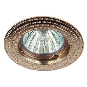 Светильник литой  MR16,12V/220V, 50W золото KL55 GD  ЭРА (Б0017100)
