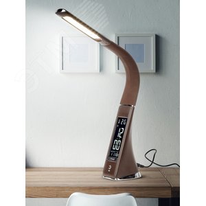 NLED-461-7W-BR Светильники настольные ЭРА NLED-461-7W-BR коричневый наст.светильник (Б0031610) 2