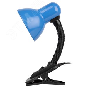 Светильник настольный на прищепке синий N-102-E27-40W-BU 4