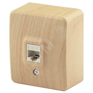 Розетка информационная RJ45, ОУ, Эра Эксперт, сосна, 11-3203-11 - ЭРА (Энергия света)