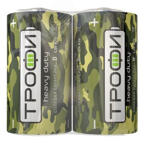 Батарейка Трофи R20-2S CLASSIC HEAVY DUTY Zinc (12/288/4608) - ЭРА (Энергия света)