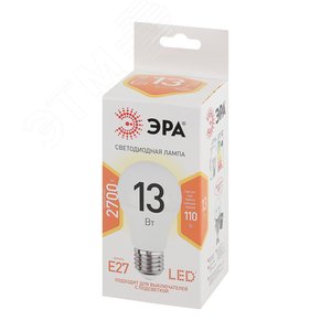 Лампа светодиодная LED A60-13W-827-E27(диод,груша,13Вт,тепл,E27) (Б0020536) 2