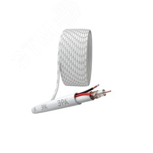 Кабель для аналогового видеонаблюдения ЭРА Simple KL-0.5-PVC КВК-В-2 +2x0.5 мм кв. бухта 200 метров. белый (Б0052736) - ЭРА (Энергия света)