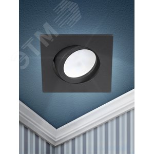 Светильник встраиваемый алюминиевый KL87 BK MR16/GU5.3 черный - фото 6
