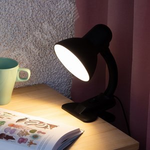 Светильник настольный на прищепке черный матовый N-102-E27-40W-BK 8