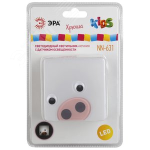 Ночник NN-631-LS-P розовый (12/48/384) ЭРА 2