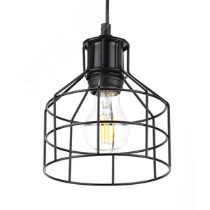 Подвес PL9 BK металл, E27, max 60W, d160 мм, черный (16/144)