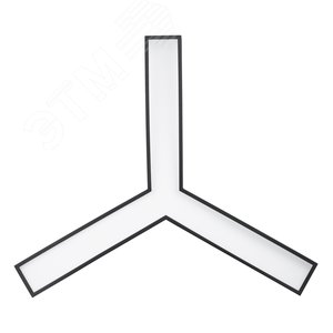 Светильник светодиодный Geometria Igrek SPO-143-B-40K-056 56Вт 4000К 3700Лм IP40 900*900*80 черный подвесной ЭРА (Б0050571) - фото 4