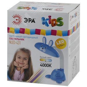 NLED-431-5W-BU Светильники настольные ЭРА наст.светильник NLED-431-5W-BU синий 2