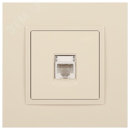 Розетка RJ45, Эра Elegance, сл.кость, 14-3107-02 2