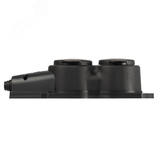 Колодка каучуковая с заземлением 2 розетки 16A IP44 черная KX-2e-B-IP44 - фото 5
